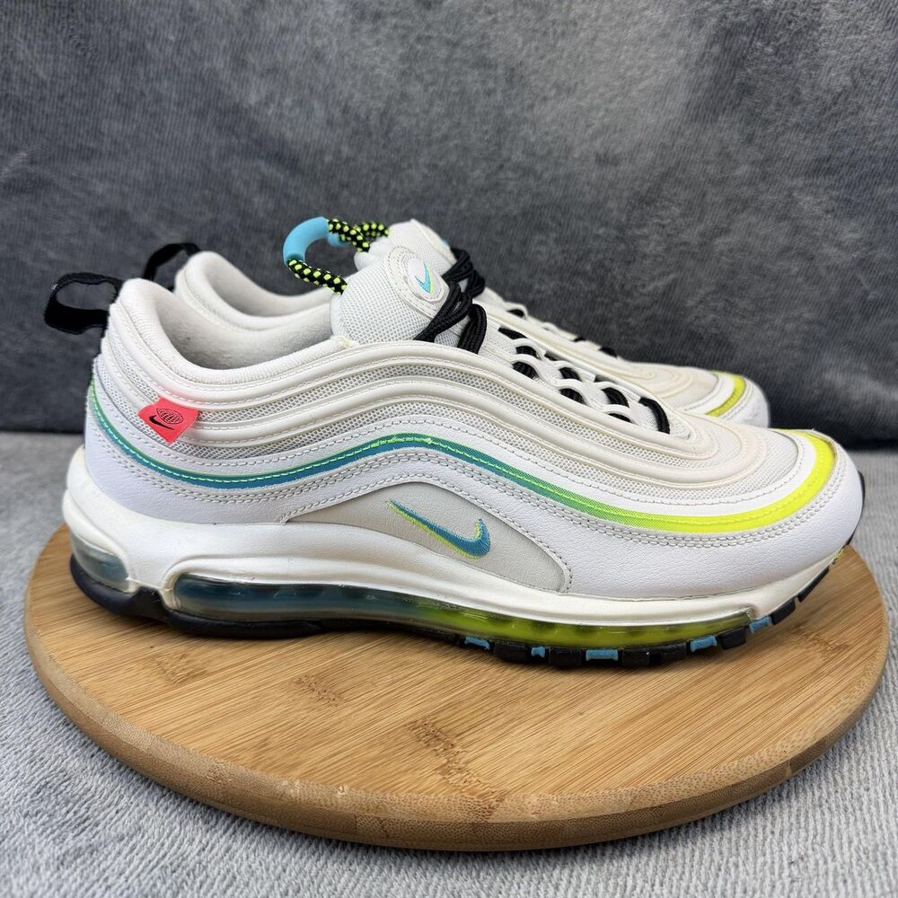 Nike Air Max 97 Worldwide Shoes Mens Size 9 White Running Sneakers CZ5607-100